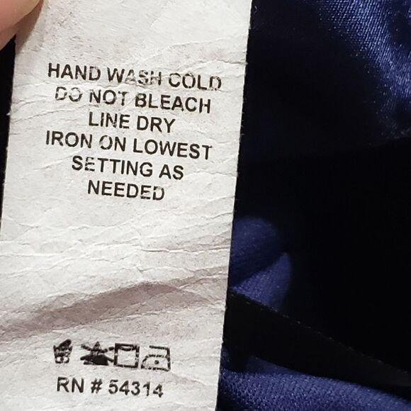 Windsor Metallic Blue Satin Side Pleats Tie Around Bodycon Dress Size 13 NWT - Picture 9 of 16